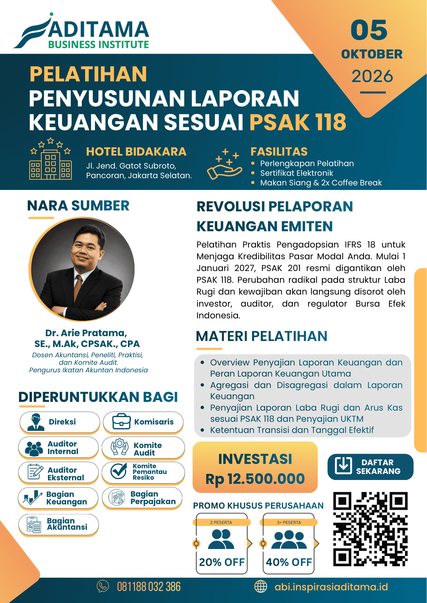 Pelatihan Penyusunan Laporan Keuangan Sesuai PSAK 118